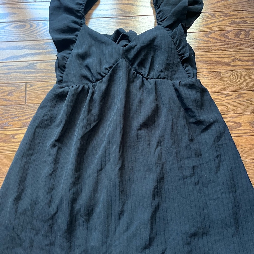 Blu Pepper Babydoll Black Dress